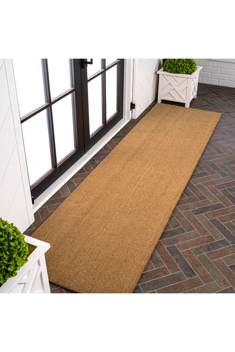 Peater Classic Casual Commerical Natural Coir Mat Indoor/Outdoor, Alternate, color, Light Brown