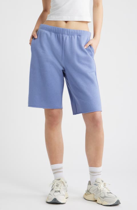 Long Fleece Sweat Shorts