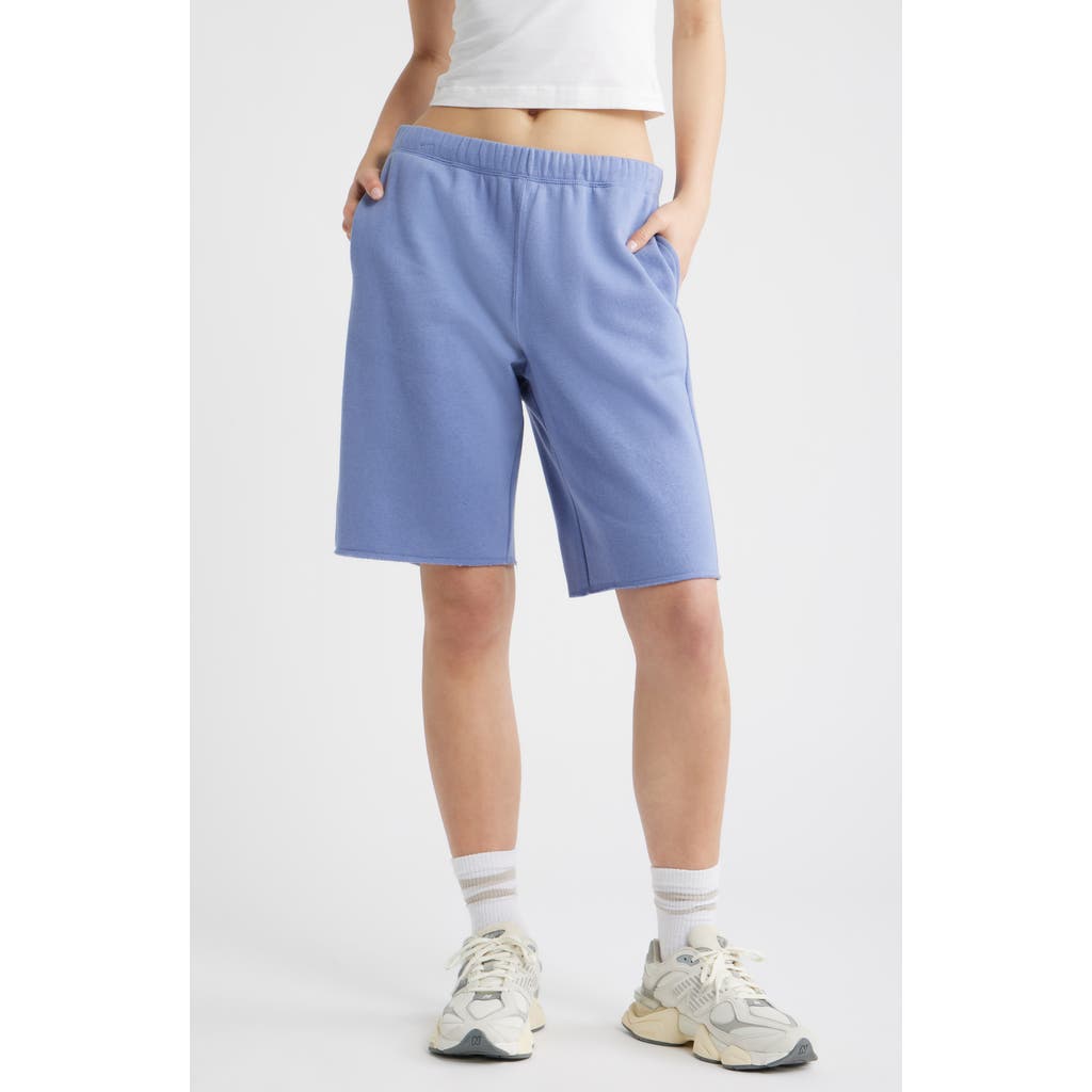 BP. Long Fleece Sweat Shorts in Blue Frost at Nordstrom, Size Medium