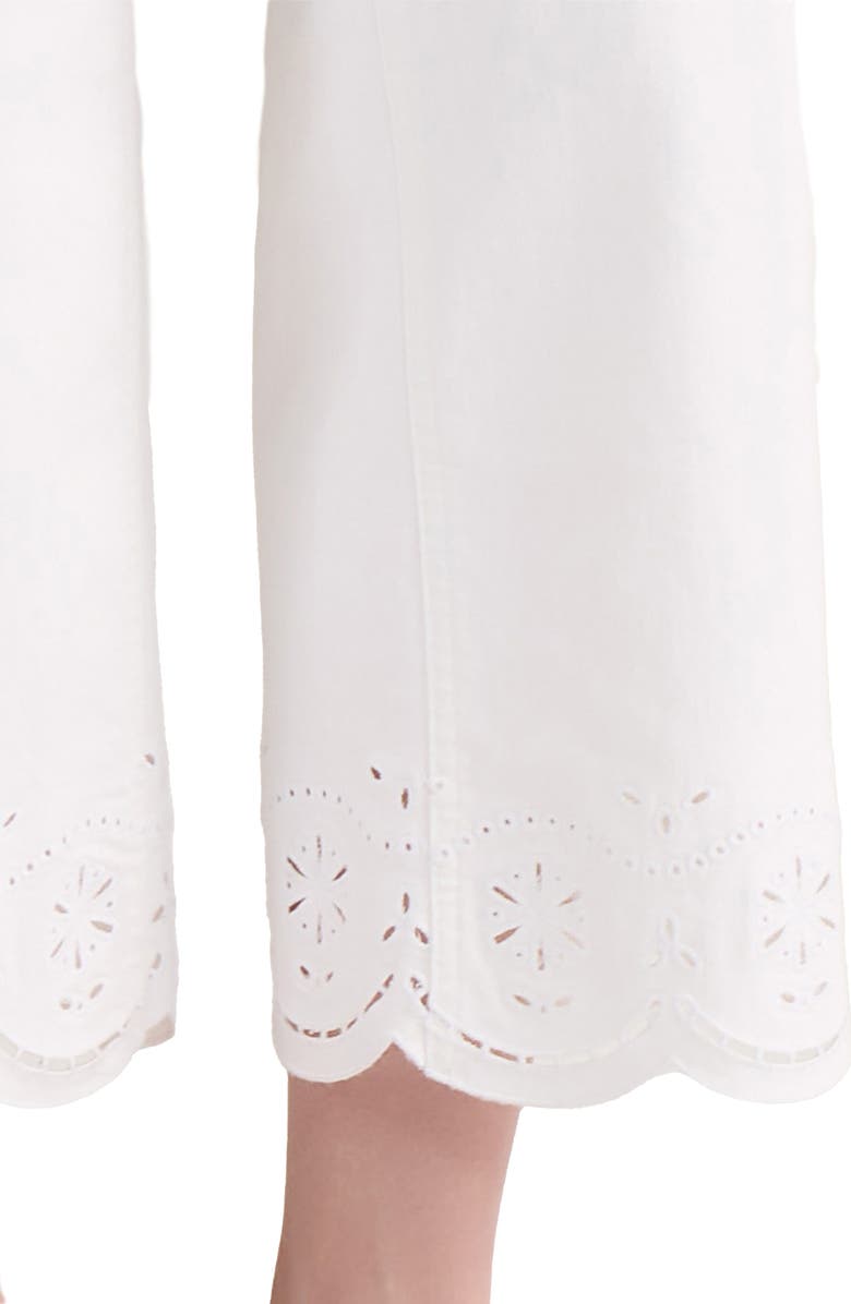 Jones New York Lexington Straight Leg Crop Pants, Alternate, color, Soft White