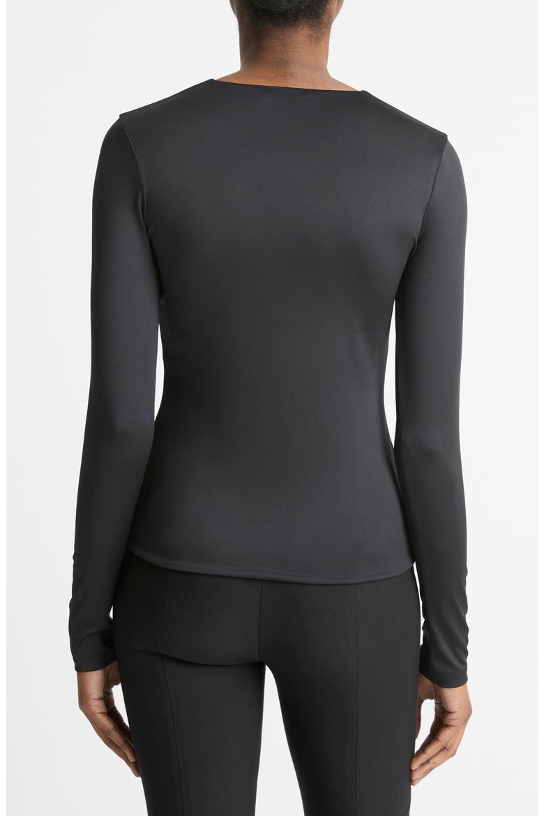 Long Sleeve Knit Top, Alternate, color, BLACK