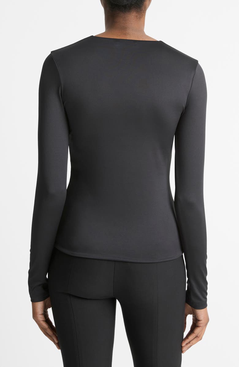 Vince Long Sleeve Knit Top, Alternate, color, Black