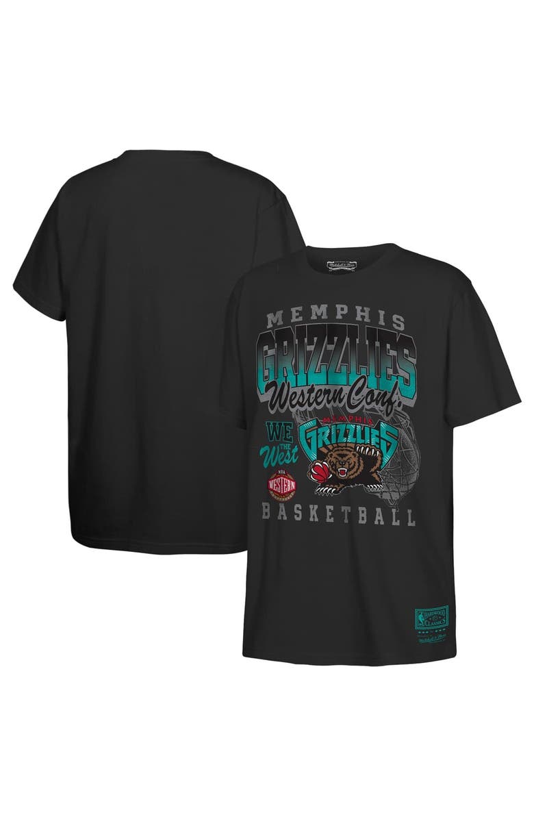 Mitchell & Ness Youth Mitchell & Ness  Black Memphis Grizzlies 2025 NBA Playoffs Retro Monumental T-Shirt, Main, color, 
