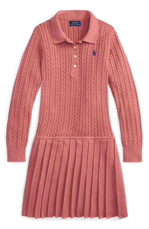 Kids' Cable Stitch Sweater Dress