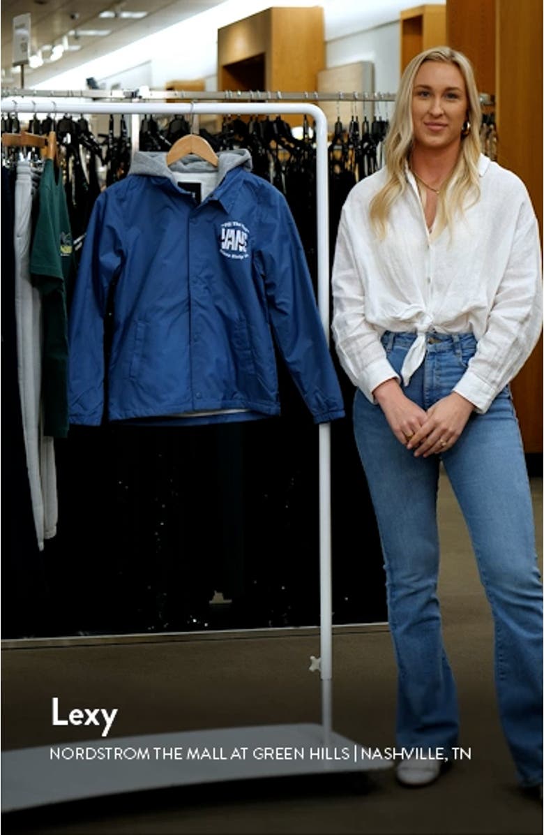 Kids' Riley Water Resistant Hooded Coach's Jacket, sales video thumbnail