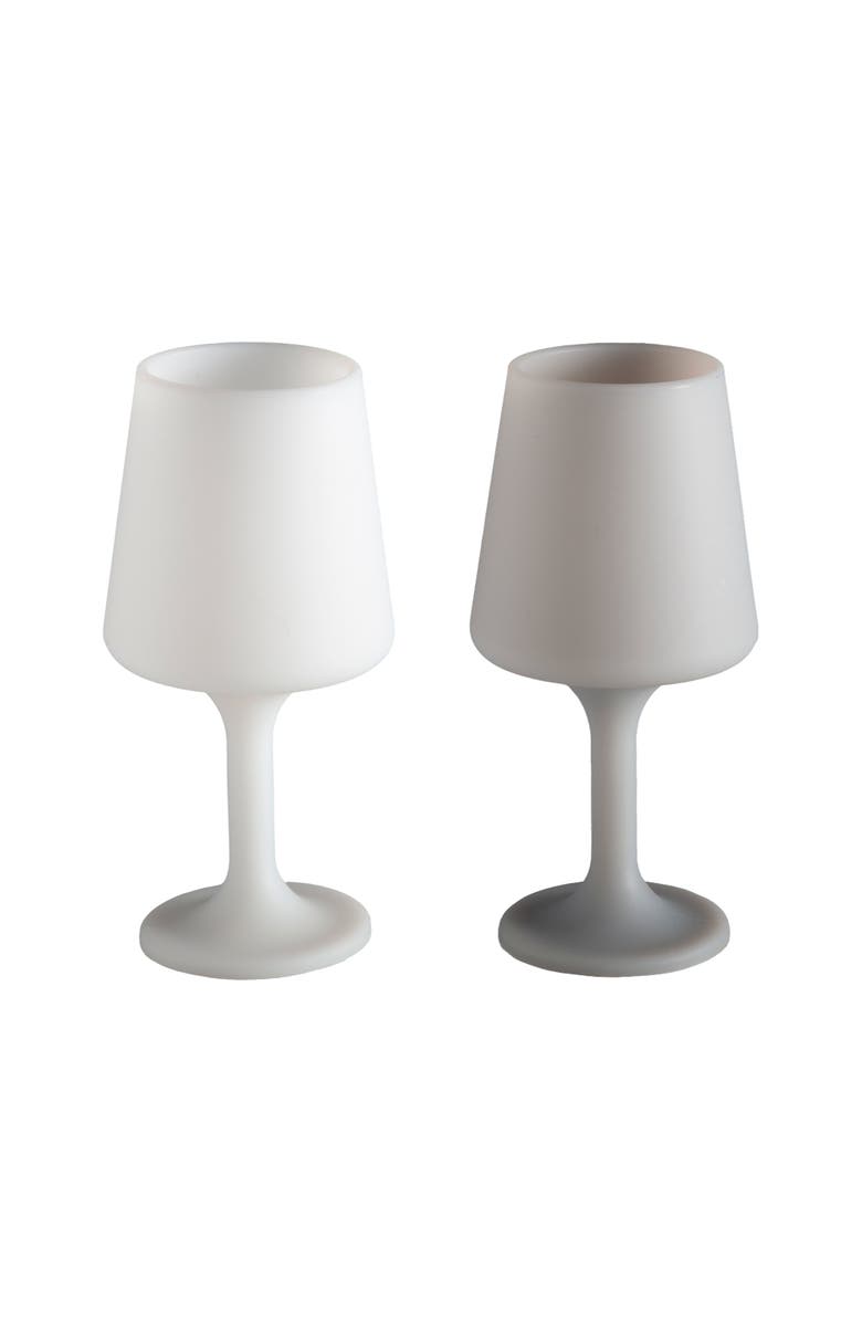 Porter Green Swepp | Unbreakable Wine Glasses, Alternate, color, Blanc + Dove