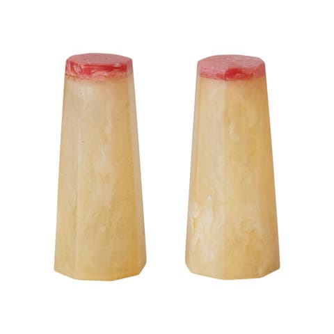 2-Tone Resin Salt and Pepper Shakers