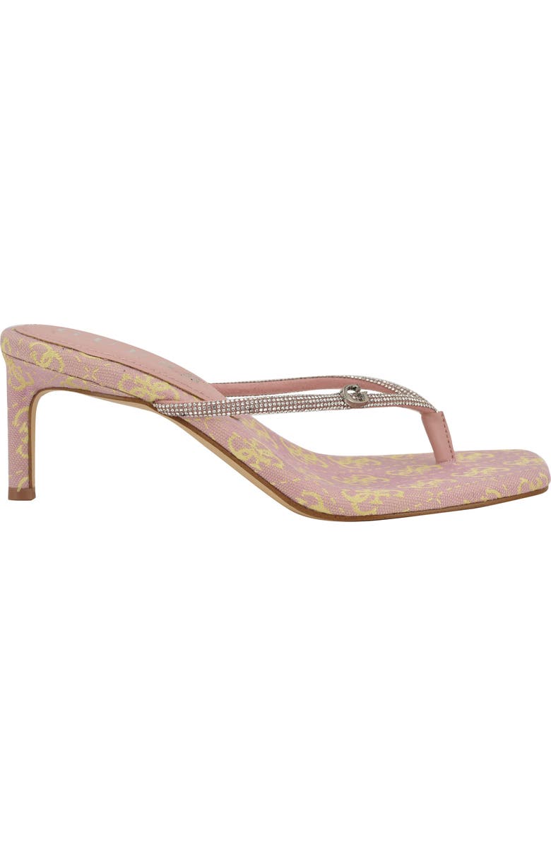 GUESS Crystal Embellished Sandal, Alternate, color, Light Pink