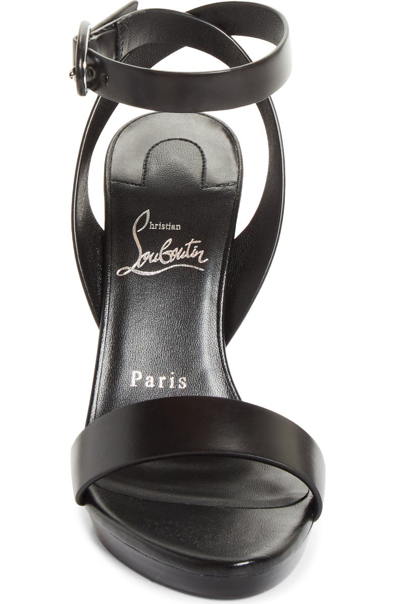 Christian Louboutin Fanny Sandal, Alternate, color, Black/ Lin Black/ Bk
