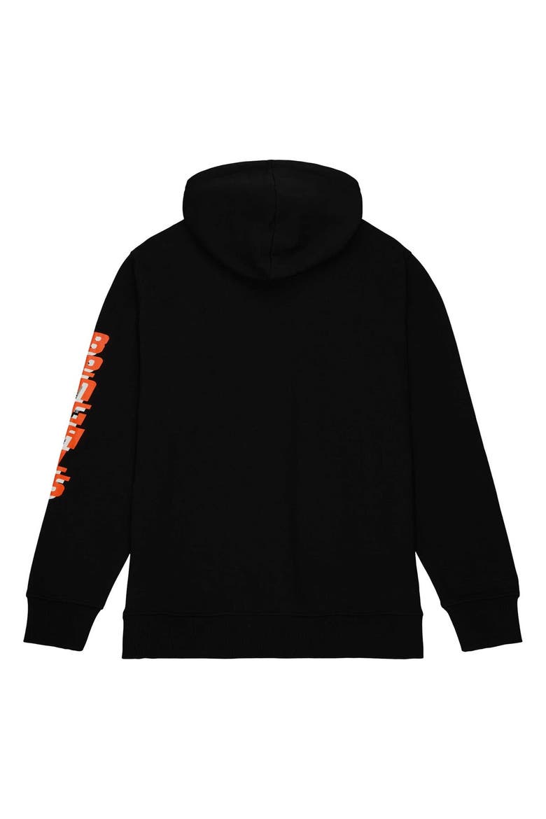 Men's Mitchell & Ness Black Cincinnati Bengals Gridiron Classics Big Face 7.0 Pullover Hoodie, Alternate, color, Black