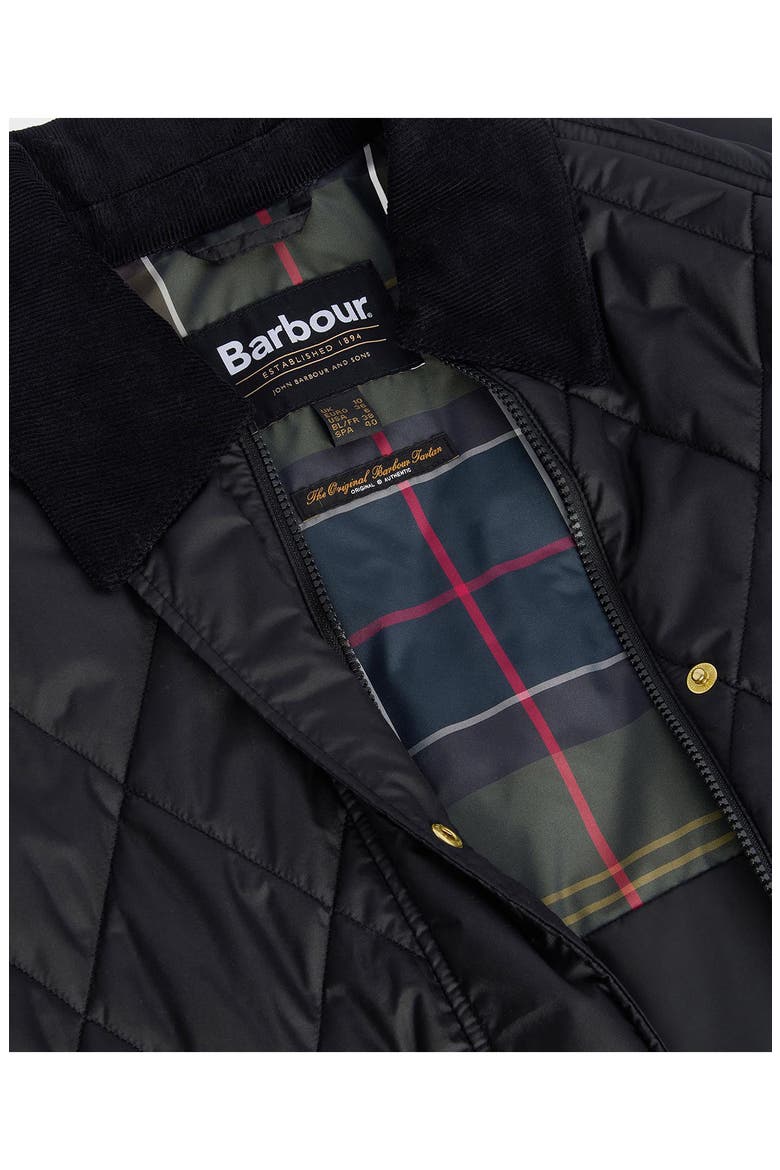 Martha Diamond Quilted Jacket, Alternate, color, BLACK/ CLASSIC TARTAN