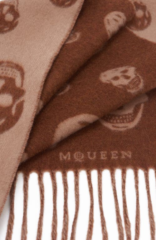 Alexander Mcqueen Scarfs In Brown