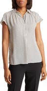 MAX STUDIO Short Sleeve Popover Blouse