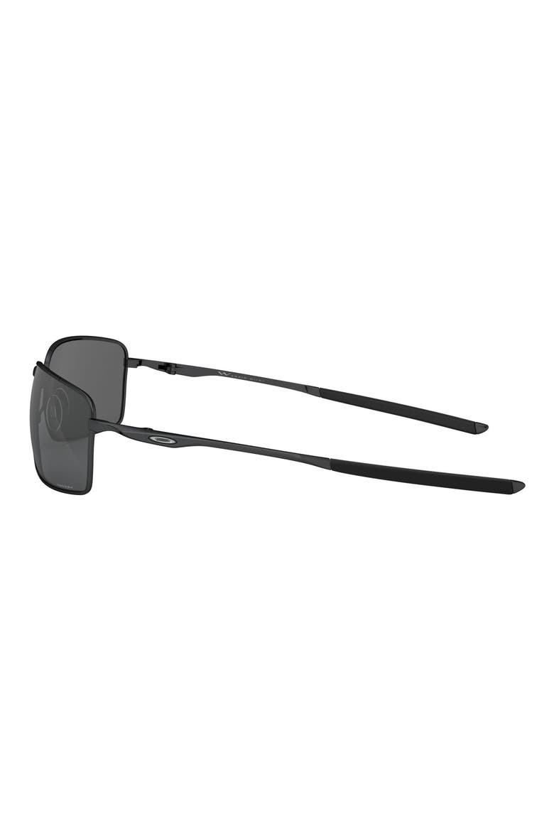 Square Wire 60mm Rectangular Sunglasses, Alternate, color, BLACK