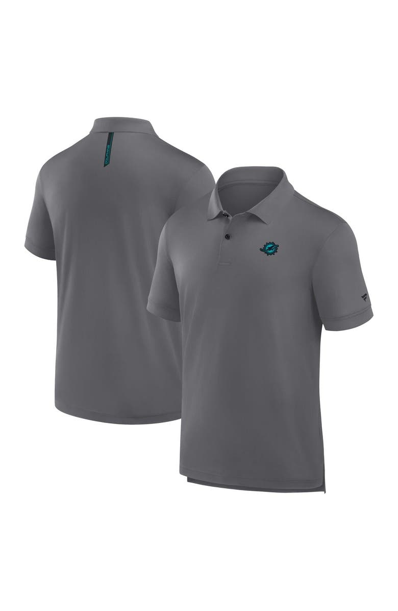 FANATICS Men
s Fanatics Heather Gray Miami Dolphins Front Office Move Mono Polo, Alternate, color, Heather Gray