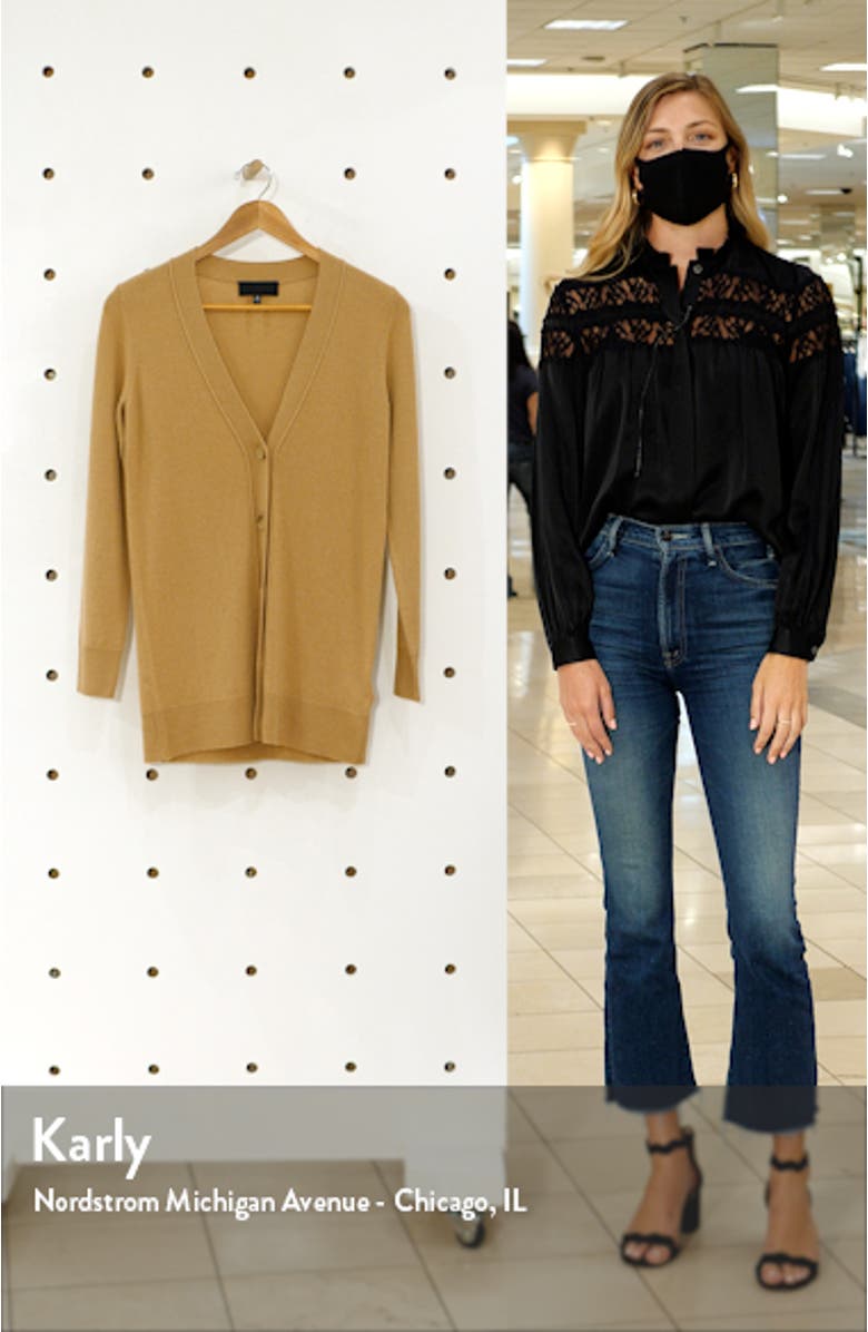 Lucy V-Neck Cashmere Cardigan, sales video thumbnail