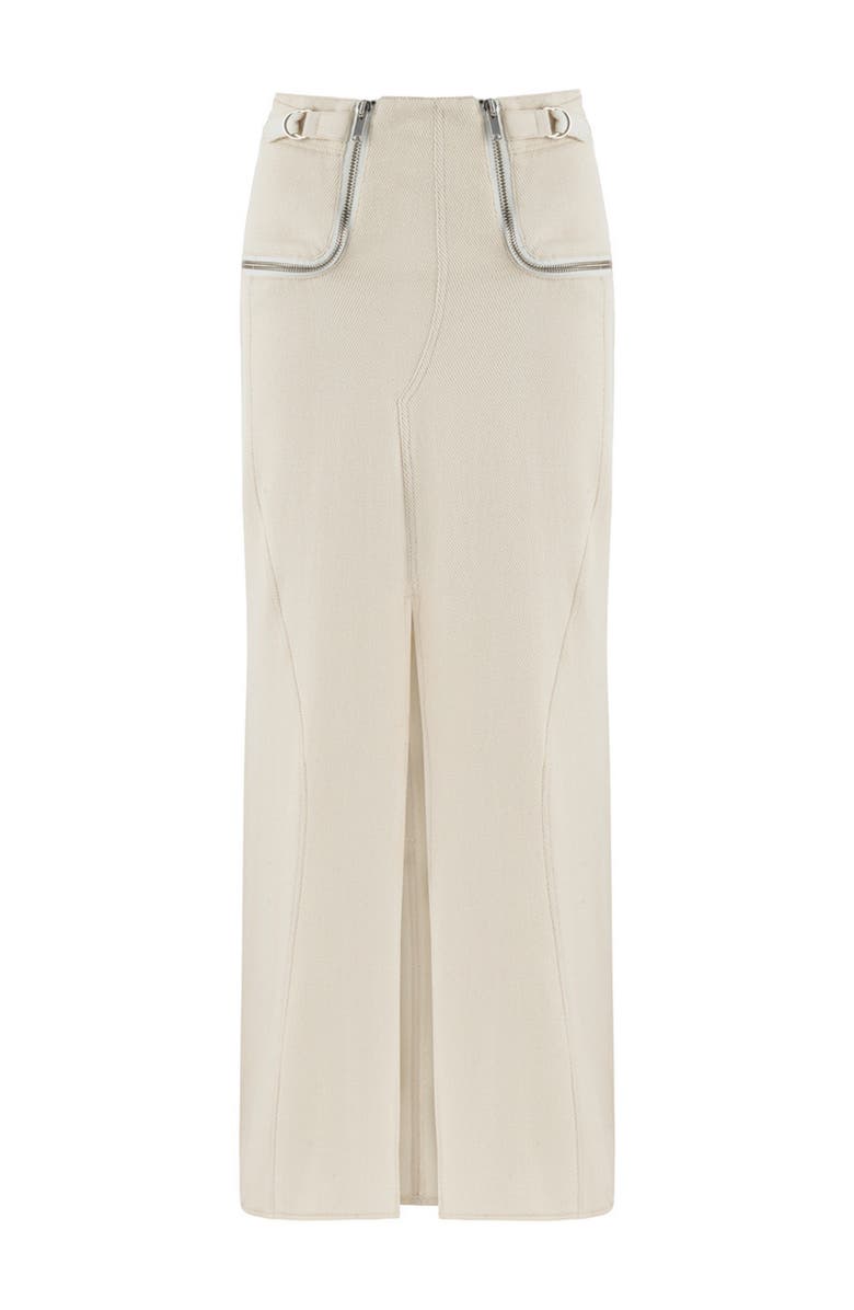 Nocturne Long Skirt with Zipper Detail, Alternate, color, 