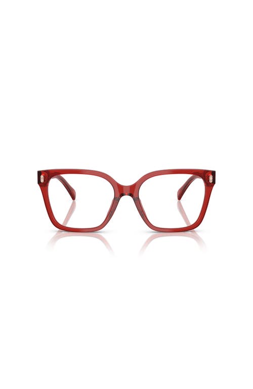 Ralph 53mm Square Optical Glasses In Red