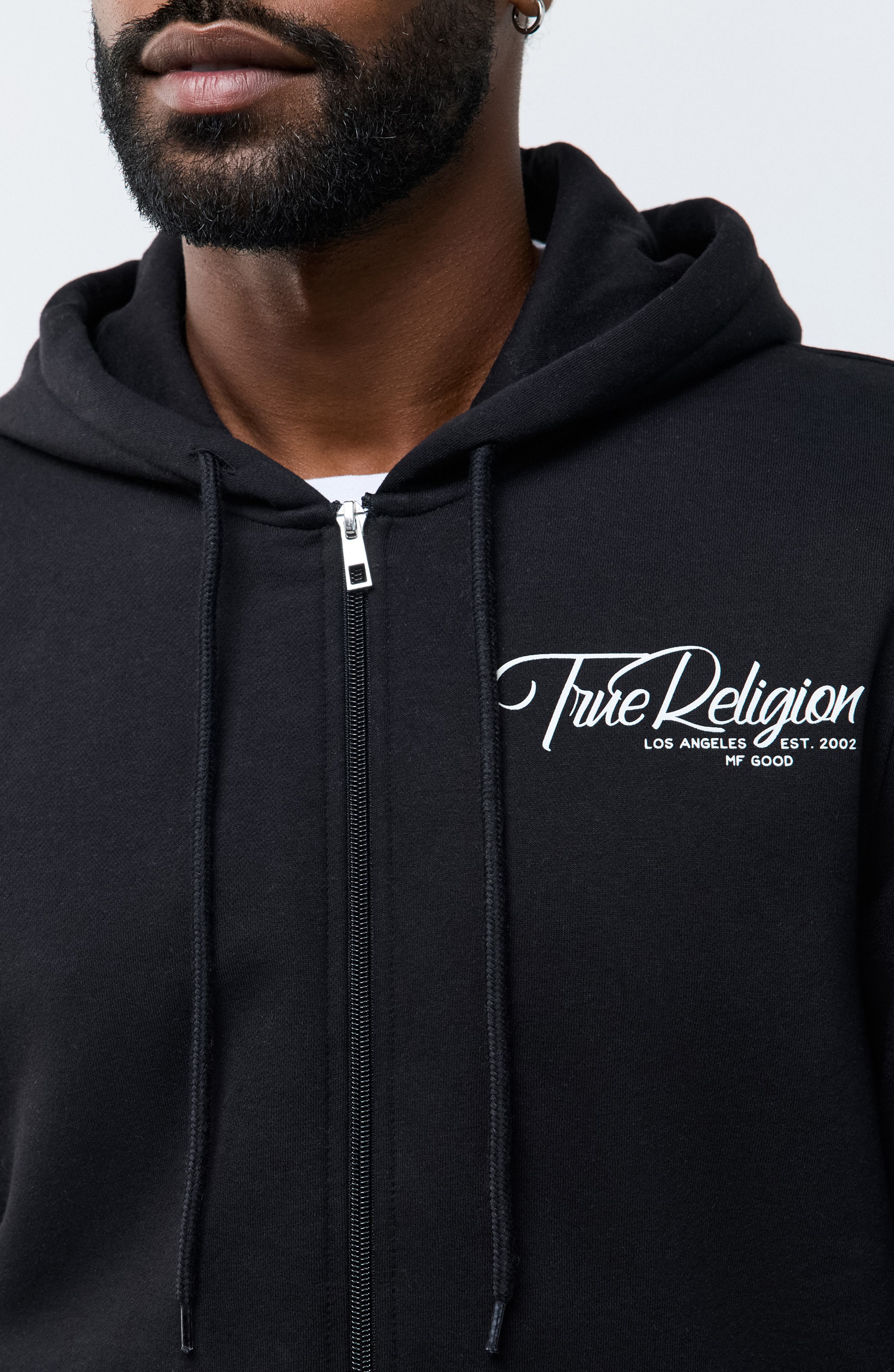 True Religion Ribbon Sketch Full Zip Hoodie (Men) | Nordstromrack