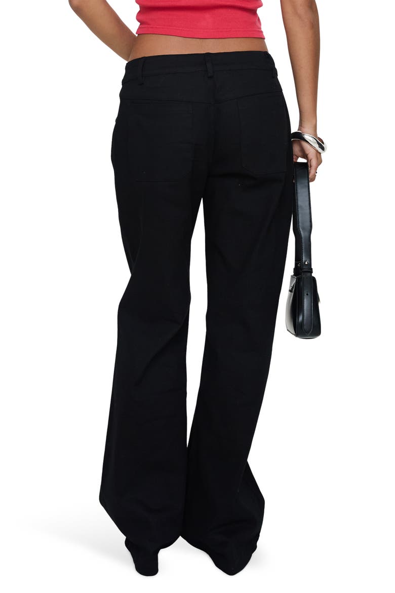 Benicale Low Rise Cargo Pants, Alternate, color, BLACK