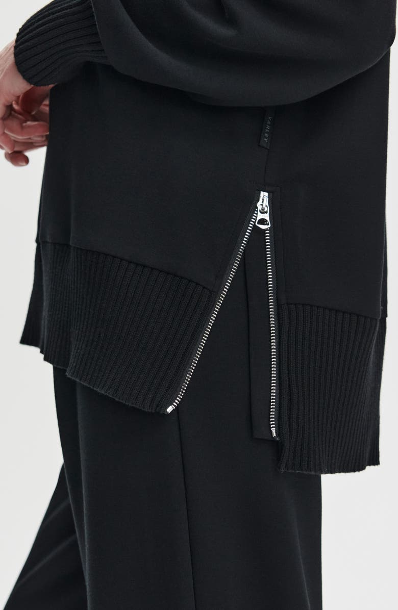 Varley Barker Turtleneck Sweatshirt, Alternate, color, Black