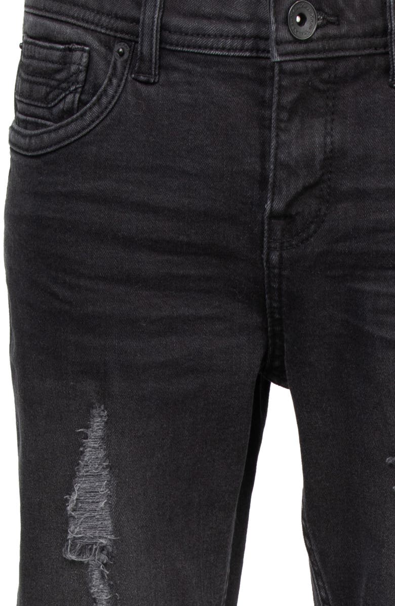 XRAY Kids' Raw X Rip & Repair Distressed Neon Stitch Jeans, Alternate, color,