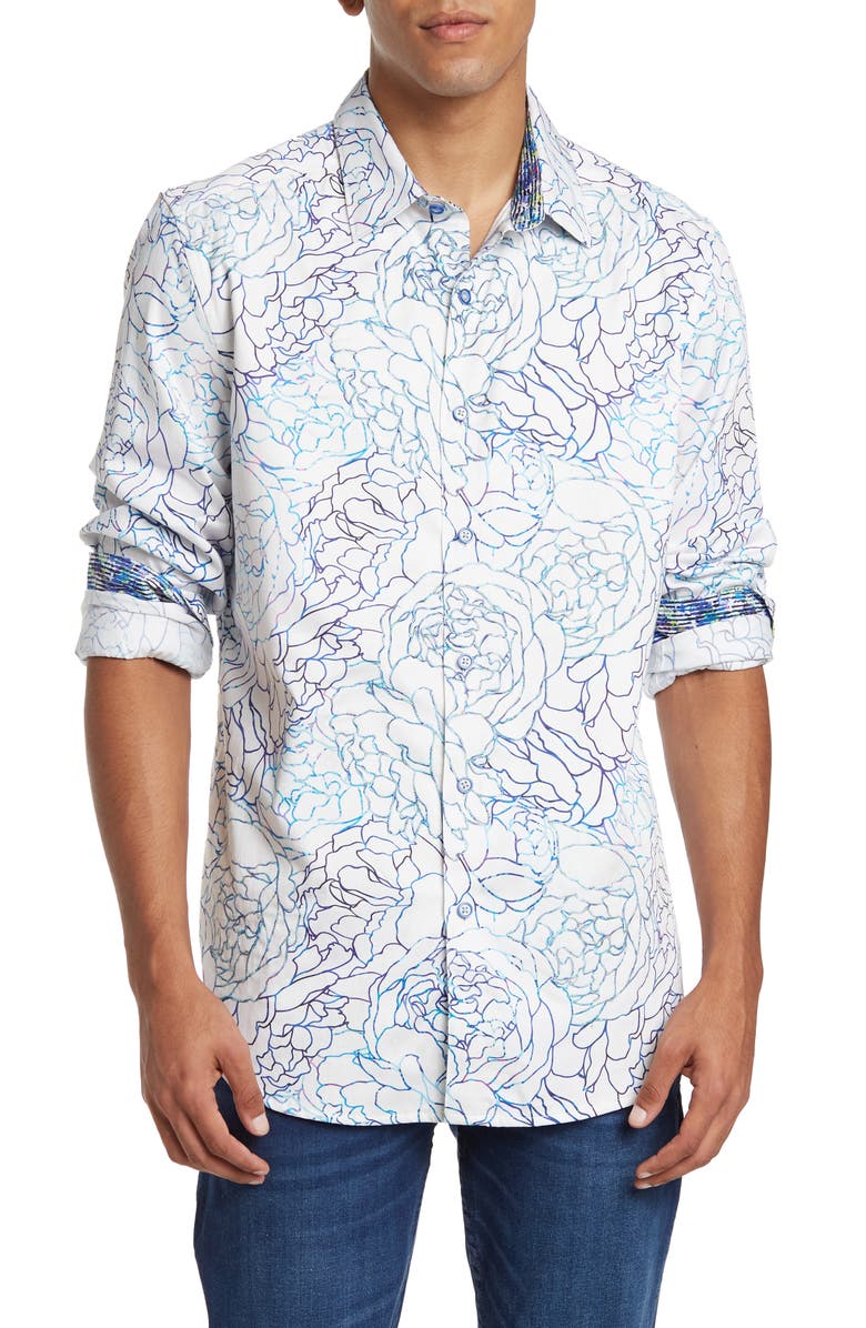 Robert Graham Colwell Long Sleeve Woven Shirt, Main, color,