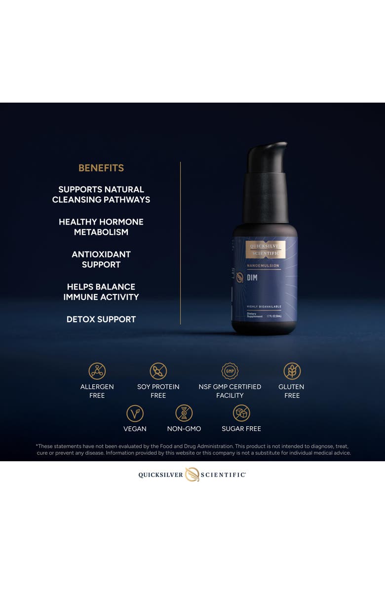Quicksilver Scientific Nanoemulsified DIM Supplement, Alternate, color, NO COLOR