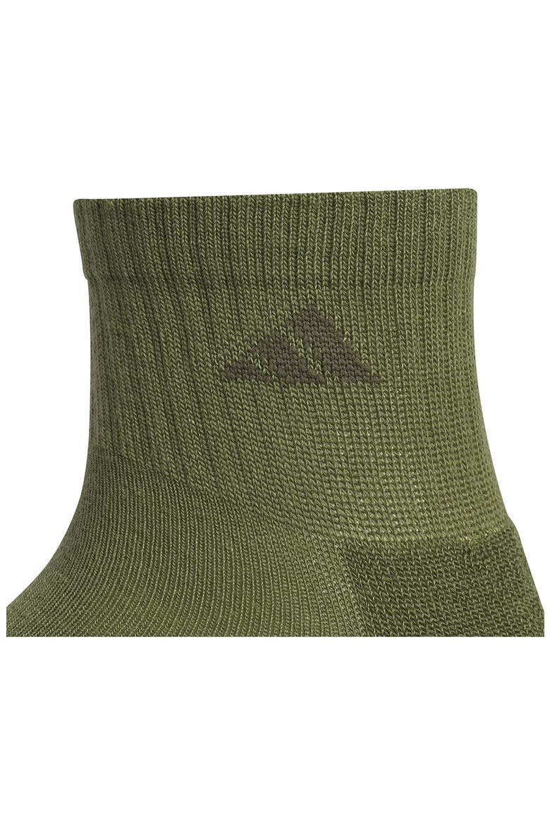 Cushioned 6-Pack AEROREADY Quarter Training Socks, Alternate, color, OLIVE GREEN/ DARK BLUE/ GREY