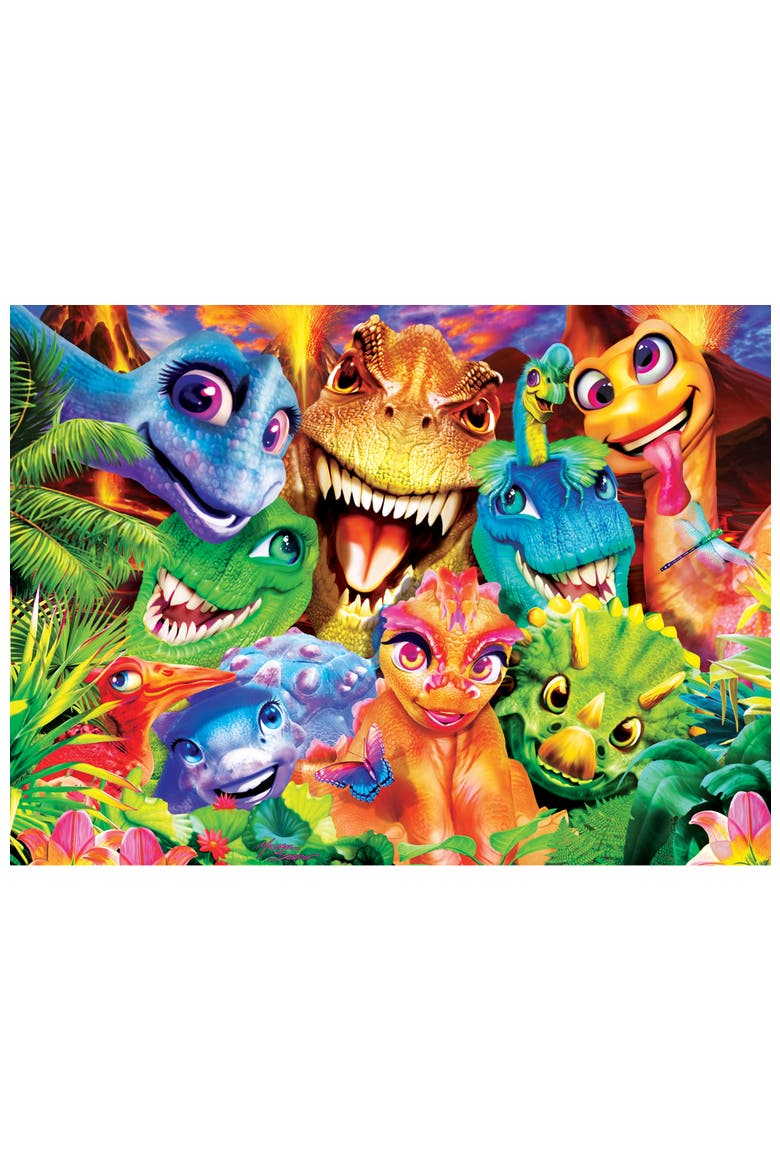 Dinosaur Chums 200 Piece Jigsaw Puzzle, Alternate, color, Multicolor