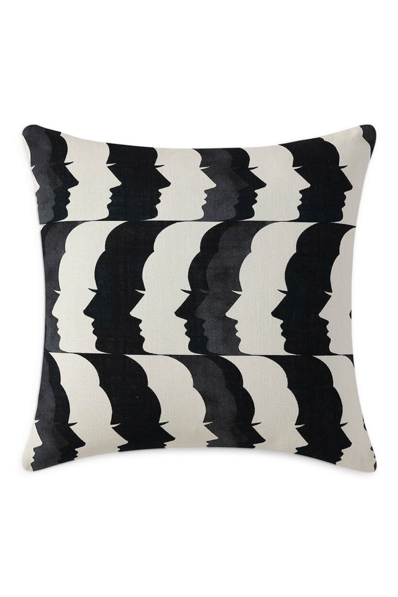 Portrait of a Lady Throw Pillow, Main, color, OFF WHITE