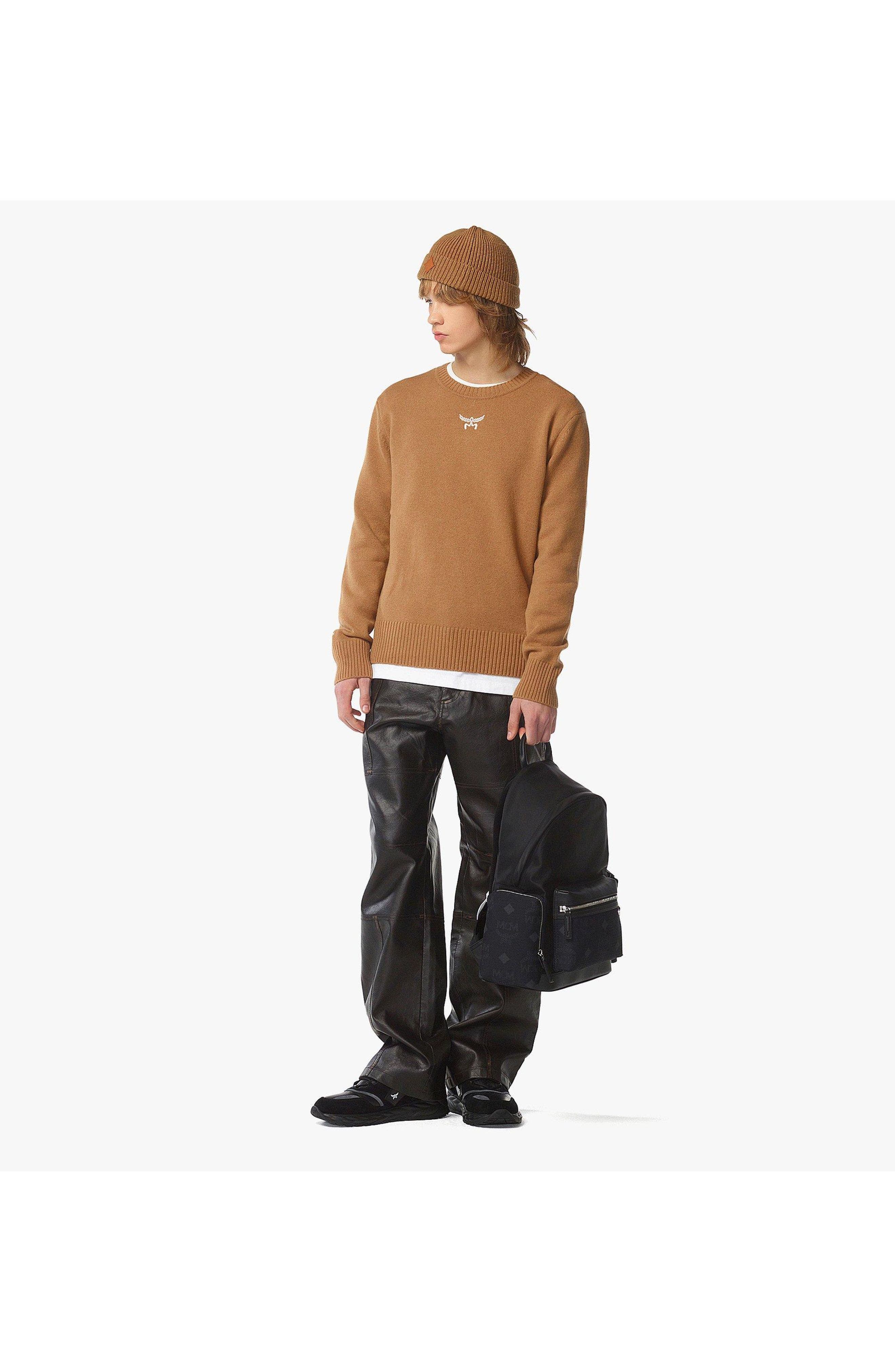 MCM Stark Backpack in Recycled Nylon, Alternate, color, 