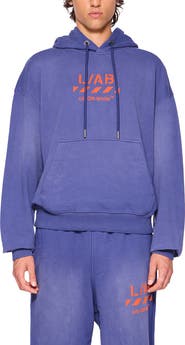L/AB C/O OFF-WHITE Diag Garment Cotton Washed Hoodie