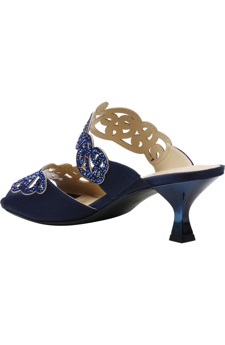 J. Reneé 'Francie' Evening Sandal, Alternate, color, Navy Fabric