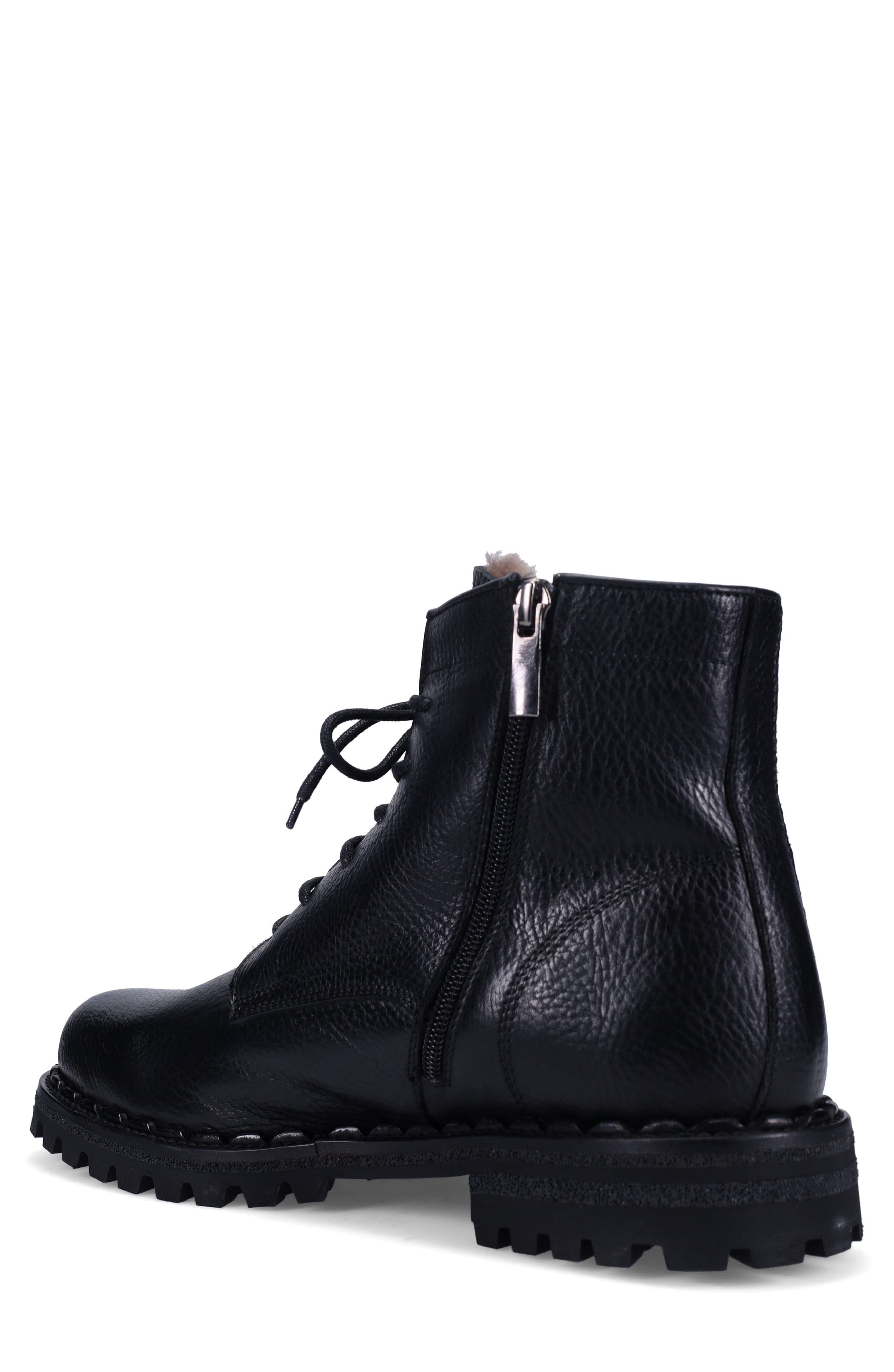 Ron White Patrick Genuine Shearling Lined Combat Boot, Alternate, color, 