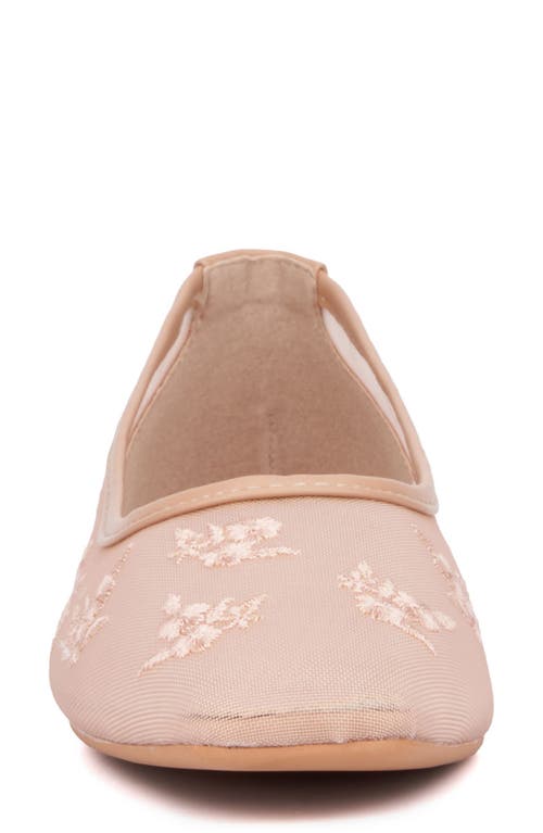 New York And Company Elisabette Mesh Flat In Beige
