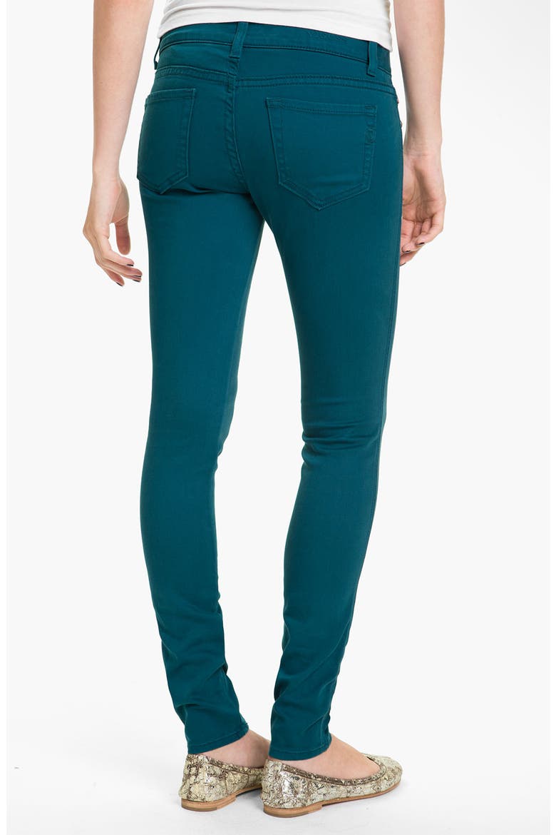 Color Skinny Jeans, Main, color, TEAL