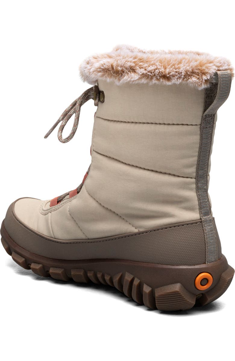 Bogs Cedar Quilted Waterproof Boot, Alternate, color, Oatmeal