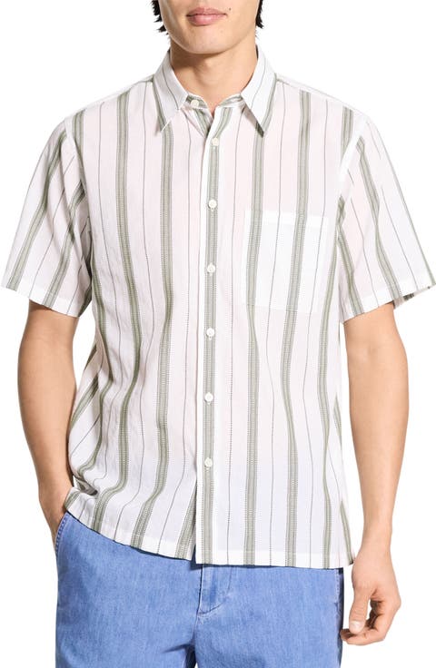 Noll Summer Dobby Short Sleeve Button-Up Shirt