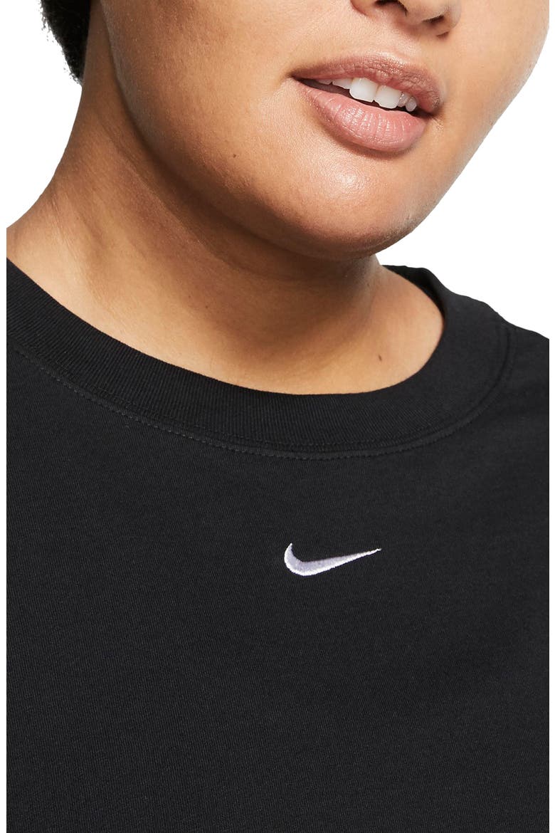 Sportswear Essential Crewneck T-Shirt, Alternate, color, BLACK/ WHITE