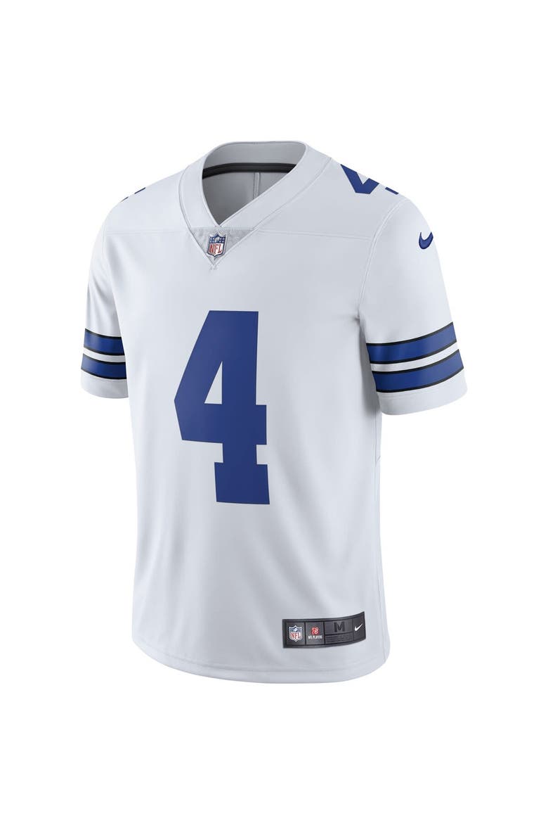 Men's Nike Dak Prescott White Dallas Cowboys Vapor Limited Player Jersey, Alternate, color, White