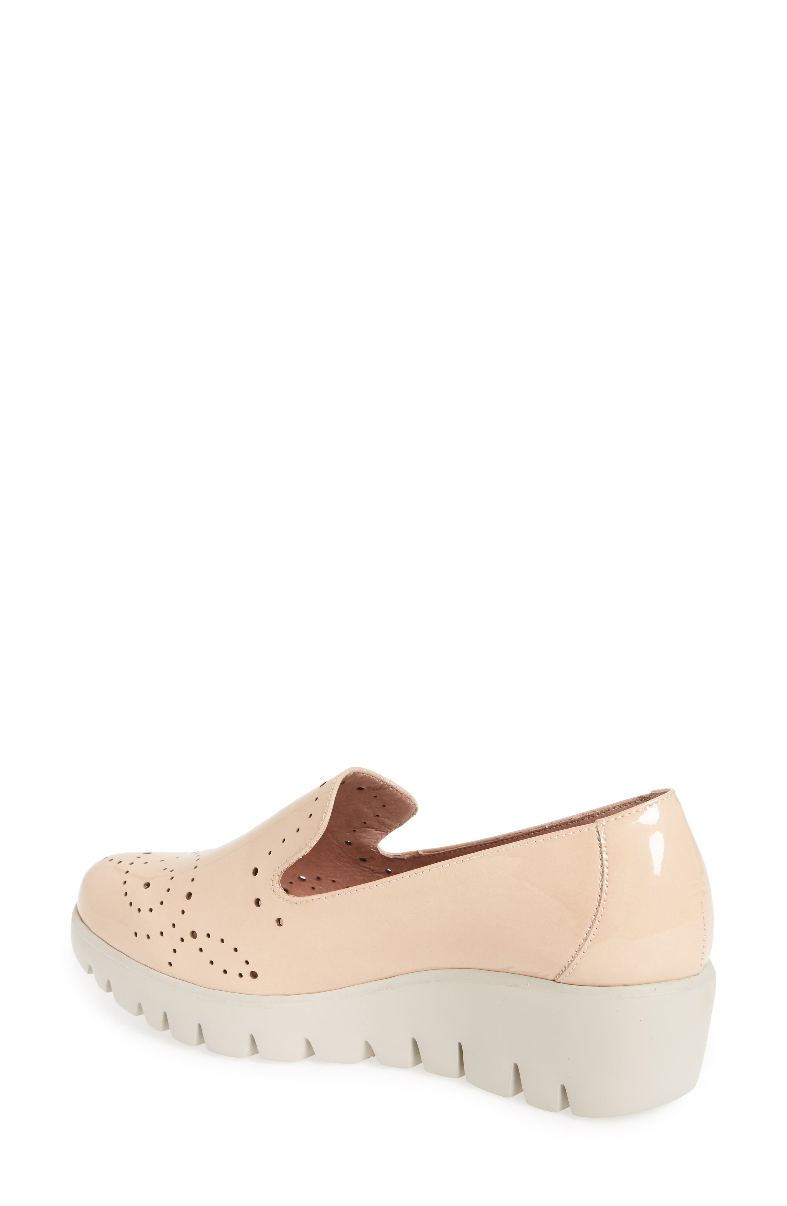 C-33114 Loafer Wedge, Alternate, color, PALO BEIGE LEATHER