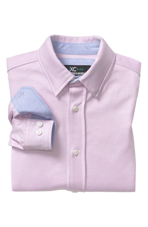 Kids' XC Flex® Microcheck Button-Up Shirt