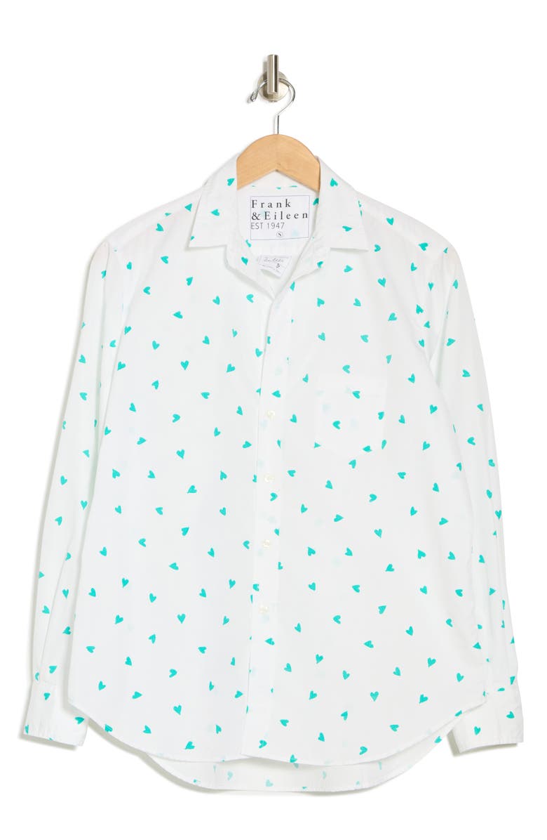 Frank & Eileen Eileen Heart Print Relaxed Button-Up Shirt, Alternate, color,