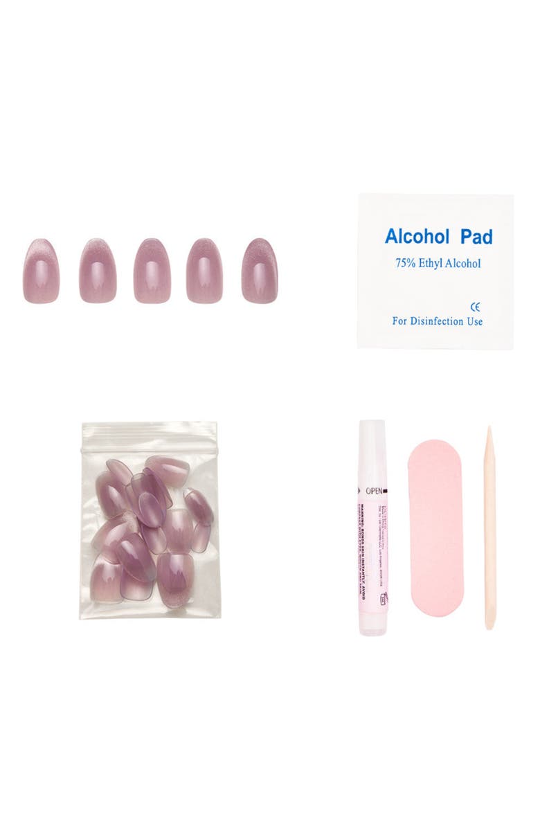 GLAMNETIC Short Oval Press-On Nails Set, Alternate, color, Fairy Dust