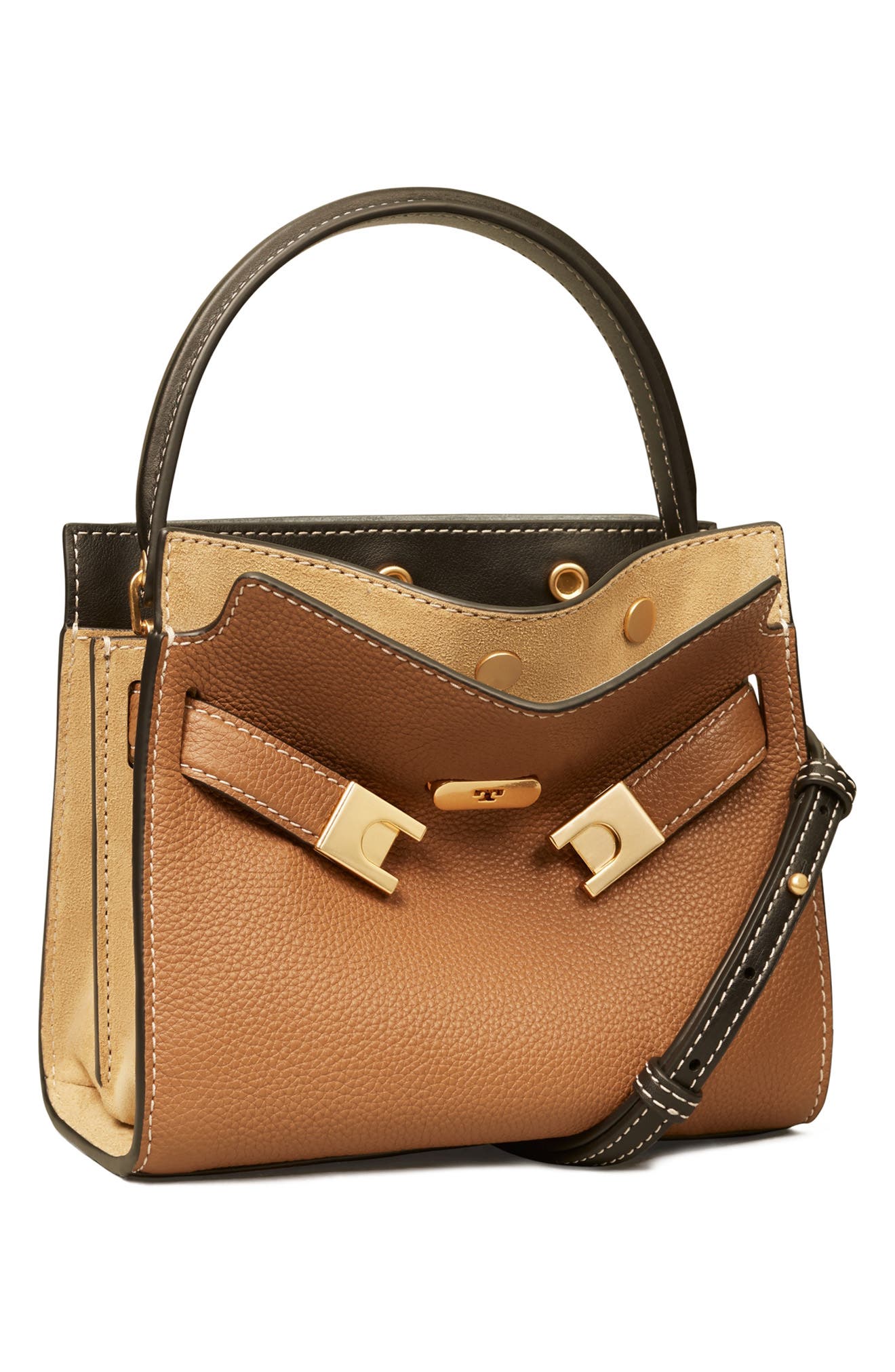 Tory Burch Lee Radziwill Petite Double Handbag, Alternate, color, 