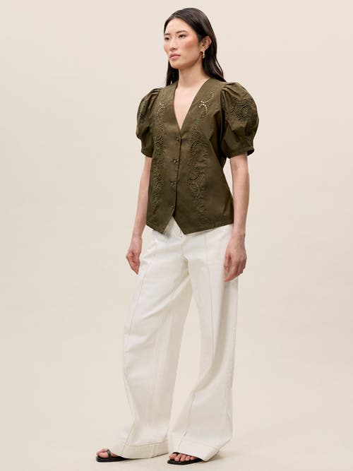 REBECCA TAYLOR REBECCA TAYLOR RAQUEL TWILL SHIRT