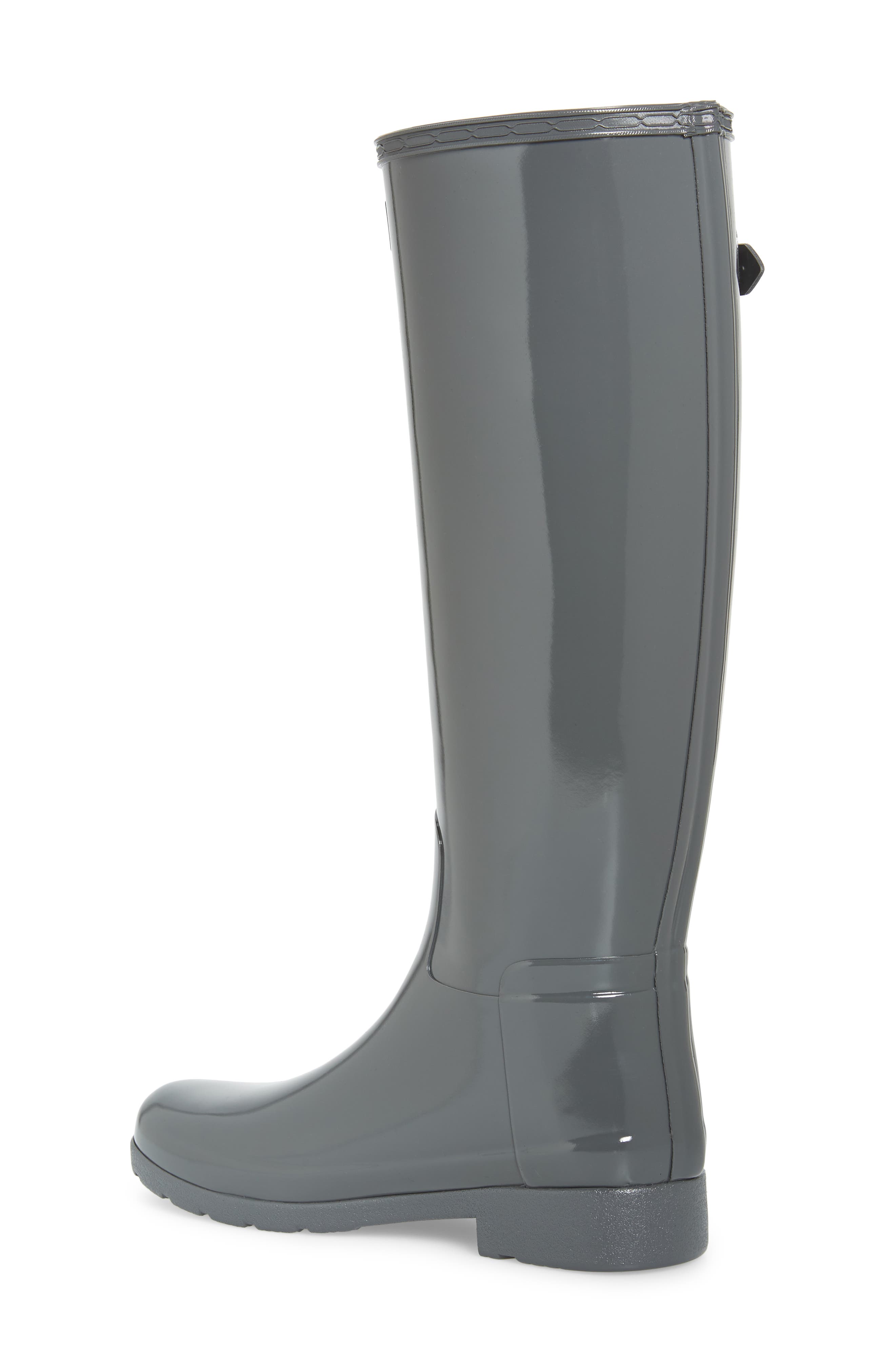 Original Refined High Gloss Waterproof Rain Boot, Alternate, color, STRATUS