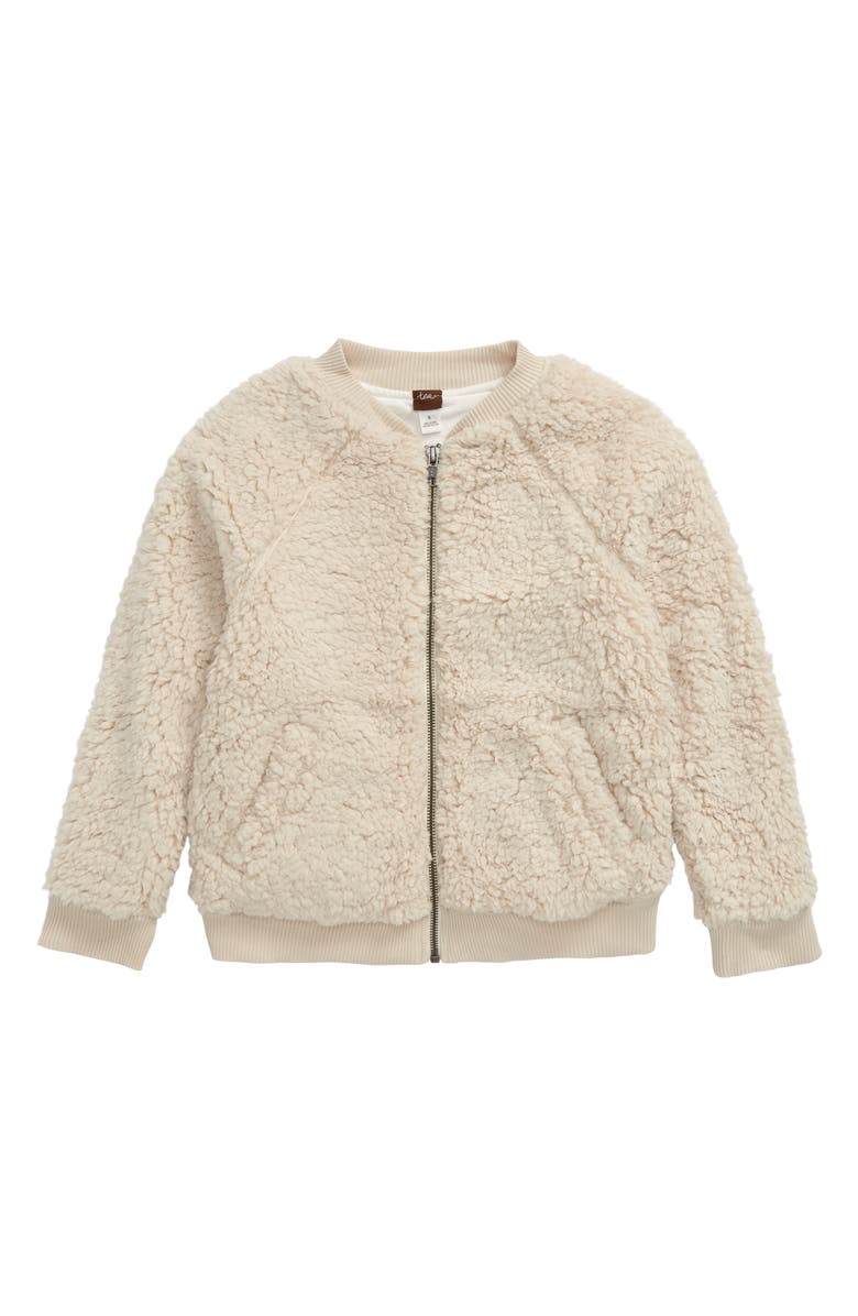 Tea Collection Fleece Bomber Jacket, Main, color, 