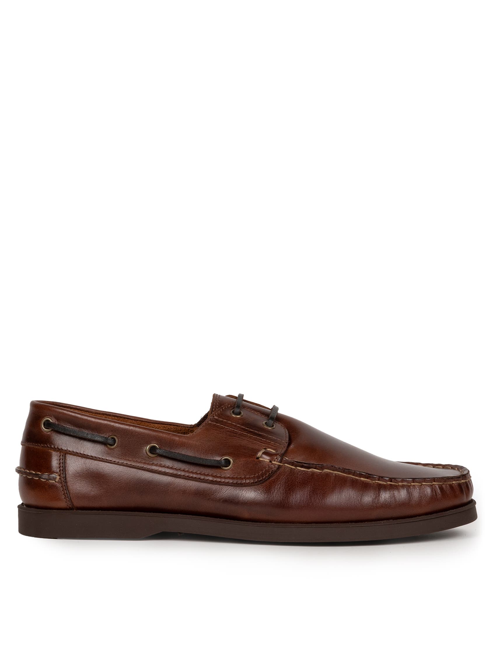 Lucca Boat Shoes, Main, color, Coffee Liqueur